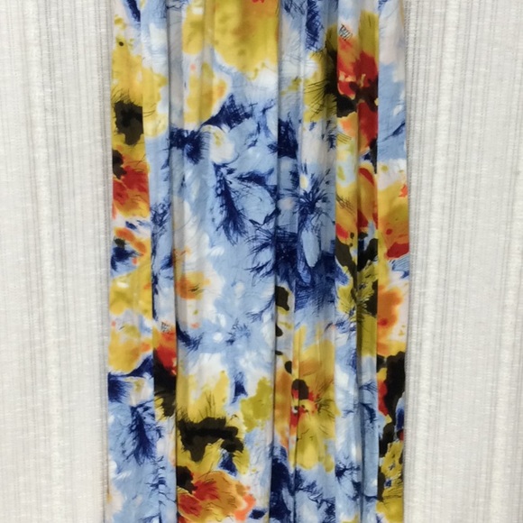 Calvin Klein Big Floral Maxi Sun Dress- Size 10 - Picture 10 of 12